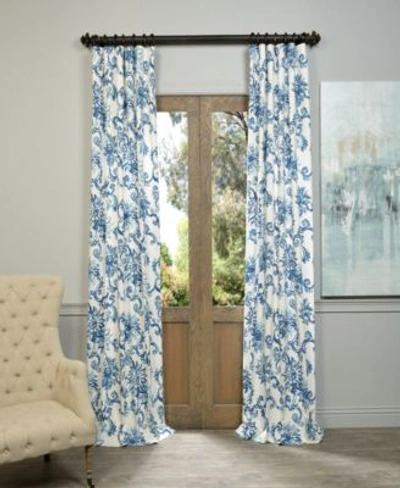 Exclusive Fabrics & Furnishings Exclusive Fabrics Furnishings Indonesian Cotton Twill Panels In Blue