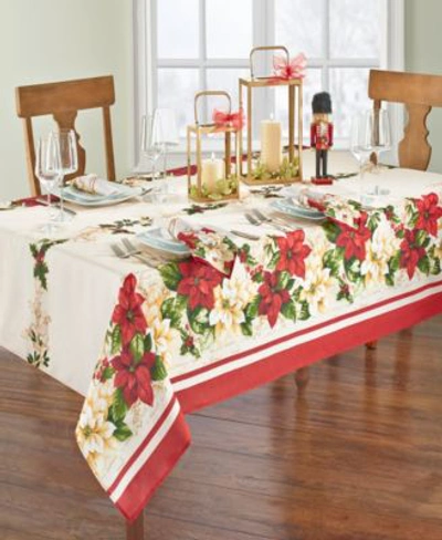 Elrene Red White Poinsettias Collection In Multi