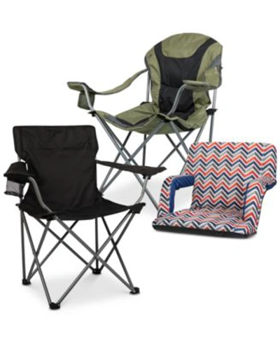 Picnic Time Outdoor Seating Collection In Red