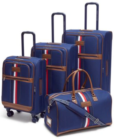 Tommy Hilfiger Logan Softside Luggage Collection In Navy