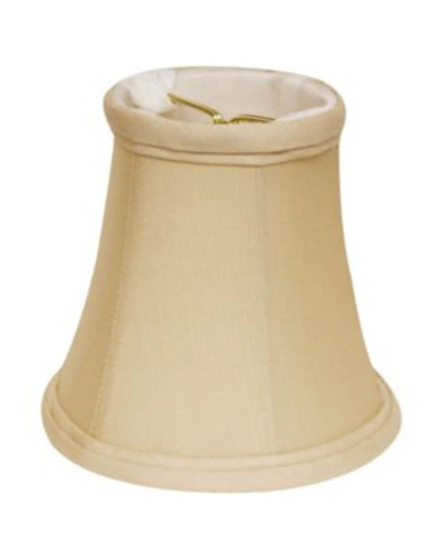 Macy's Cloth Wire Slant Pure Silk Pongee Chandelier Lampshade With Flame Clip Collection In Black