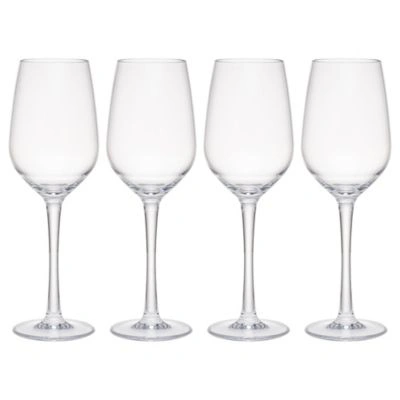 Q Squared Hudson Acrylic Drinkware Collection In Clear