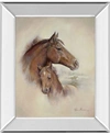 CLASSY ART RACE HORSE BY ROANE MANNING MIRROR FRAMED PRINT WALL ART COLLECTION