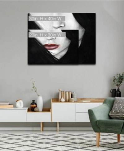Ready2hangart Temptation Iv Mouth Profile Canvas Wall Art Collection In Multicolor