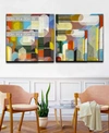 READY2HANGART SHAPES I II 2 PIECE CANVAS WALL ART COLLECTION