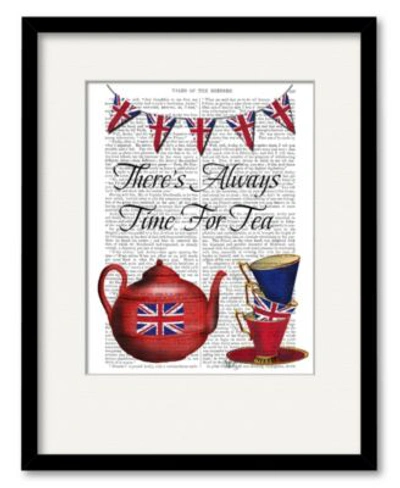 Courtside Market English Tea Party Framed Matted Art Collection In Multi