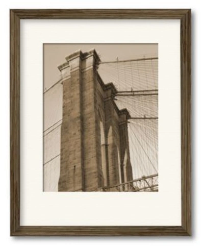 Courtside Market Sepia Brooklyn Bridge Framed Matted Art Collection In Multi