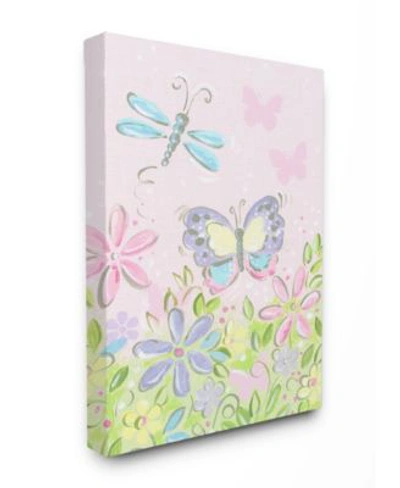 Stupell Industries The Kids Room Pastel Butterfly Dragonfly Art Collection In Multi
