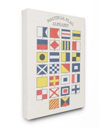 Stupell Industries Nautical Flag Alphabet Art Collection In Multi