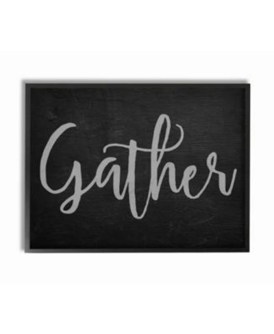 Stupell Industries Gather Black Gray Typography Wall Art Collection In Multi
