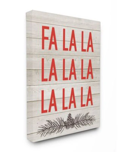 Stupell Industries Christmas Deck The Halls Fa La La Art Collection In Multi