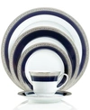 Noritake Closeout  Dinnerware Crestwood Cobalt Platinum Collection
