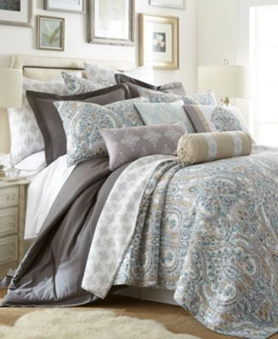 Levtex Rome Damask Reversible Quilt Sets In Gray