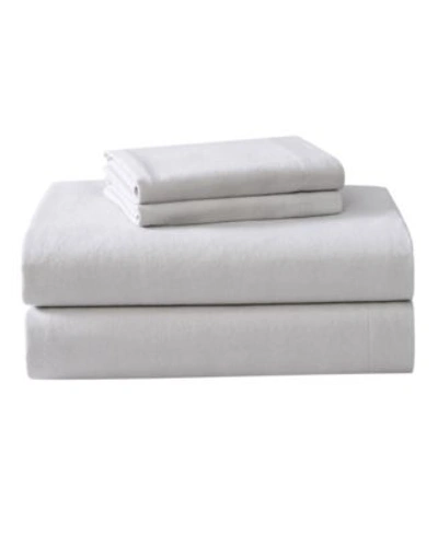 Laura Ashley Flannel Sheet Sets Bedding In Cloud Gray