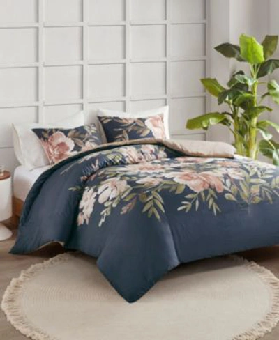 Madison Park Camillia Cotton Duvet Cover Sets Bedding In Navy