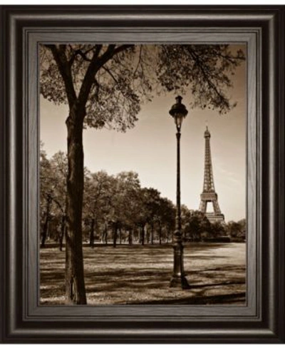 Classy Art An Afternoon Stroll Pari By Maihara J. Framed Print Wall Art Collection In Black