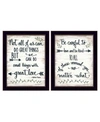 TRENDY DECOR 4U GREAT LOVE 2 PIECE VIGNETTE BY ANNIE LAPOINT FRAME COLLECTION