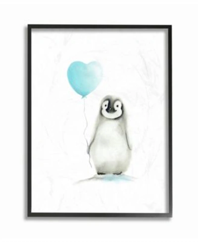 Stupell Industries Baby Penguin With Blue Balloon Wall Art Collection In Multi