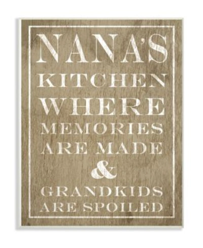 Stupell Industries Nanas Kitchen Spoiled Grandkids Light Wall Art Collection In Multi