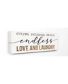 Stupell Industries Our Home Has Endless Love Laundry Rustic White Wood Look Sign Collection In Multi