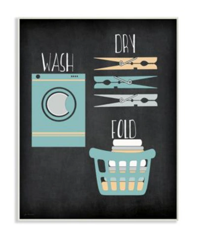 Stupell Industries Wash Dry Fold Illustration Art Collection In Multi