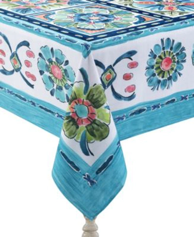 Laural Home Boho Plaza Collection In Blue And White