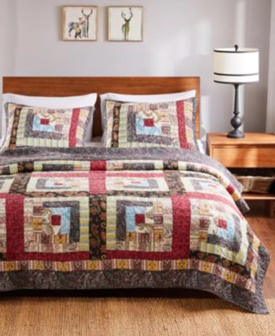 Greenland Home Fashions Colorado Lodge Quilt Set 3 Piece In Multi