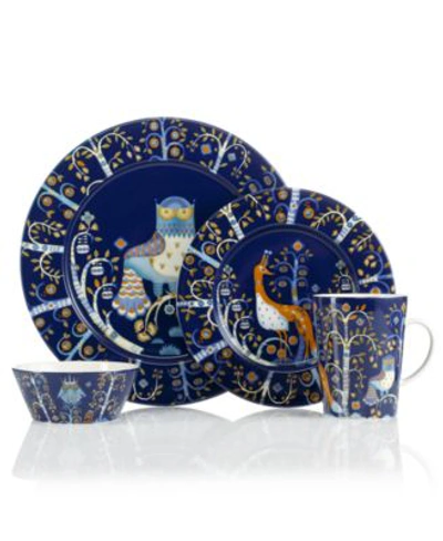 Iittala Dinnerware Taika Blue Collection In White