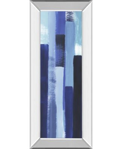 Classy Art Azul Waterfall By Grace Popp Mirror Framed Print Wall Art Collection In Blue