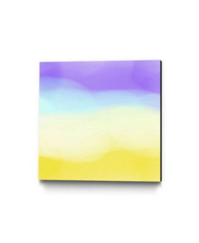 Giant Art Glowing Museum Mounted Canvas Print In Purple