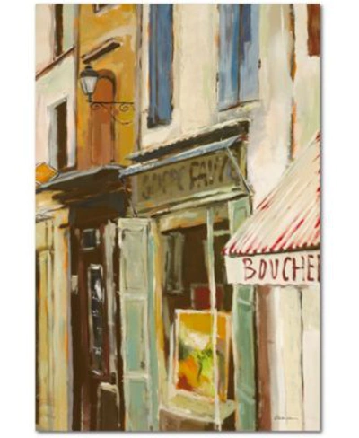 Courtside Market Street In Neuilly Ii Gallery Wrapped Canvas Wall Art Collection In Multi