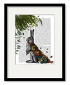 COURTSIDE MARKET HARE WITH BUTTERFLY CLOAK FRAMED MATTED ART COLLECTION