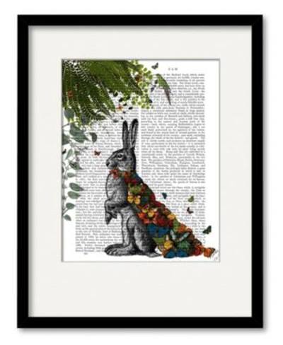 Courtside Market Hare With Butterfly Cloak Framed Matted Art Collection In Multi