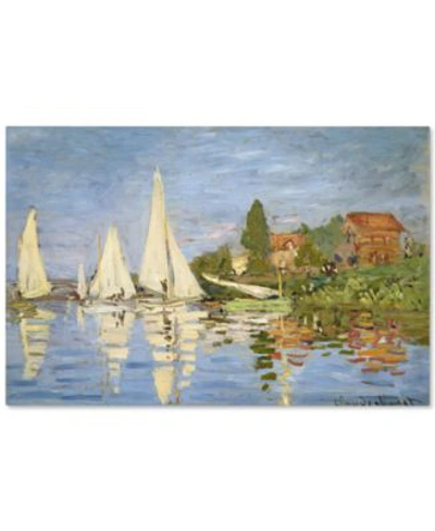 Trademark Global Regatta At Argenteuil By Claude Monet Canvas Print