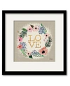 Courtside Market Love Flower Wreath Framed Matted Art Collection In Multi