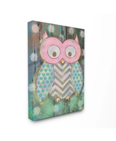 Stupell Industries The Kids Room Distressed Woodland Owl Art Collection In Multi