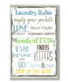 STUPELL INDUSTRIES HOME DECOR LAUNDRY RULES TYPOGRAPHY BATHROOM WALL ART COLLECTION