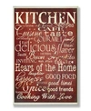 STUPELL INDUSTRIES HOME DECOR COLLECTION WORDS IN THE KITCHEN OFF RED WALL ART COLLECTION