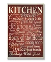 Stupell Industries Home Decor Collection Words In The Kitchen Off Red Wall Art Collection In Multi