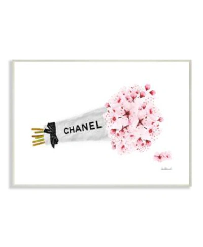 Stupell Industries Fashion Chanel Wrapped Cherry Blossoms Wall Plaque Art Collection In Multi