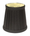 Macy's Cloth Wire Slant Side Pleat Chandelier Lampshade With Flame Clip Collection In White