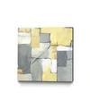 GIANT ART GOLDEN ABSTRACT MUSEUM MOUNTED CANVAS PRINT