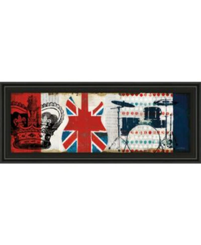 Classy Art British Invasion By Mo Mullan Framed Print Wall Art Collection In Red