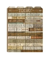 TRENDY DECOR 4U TODAY IS A BRAND NEW DAY BY MARLA RAE PRINTED WALL ART ON A WOOD PICKET FENCE COLLECTION