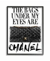 Stupell Industries Glam Bags Under My Eyes Black Bag Art Collection In Multi