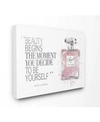 Stupell Industries Beauty Begins Fashion Perfume Art Collection In Multi