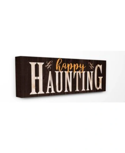 Stupell Industries Happy Haunting Spooky Typography Art Collection In Multi
