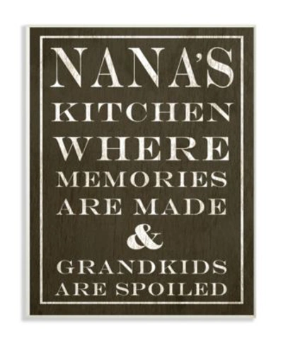 Stupell Industries Nanas Kitchen Spoiled Grandkids Dark Wall Art Collection In Multi