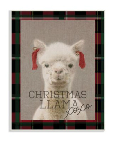 Stupell Industries Christmas Llama Xoxo Wall Art Collection In Multi