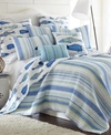 Levtex Catalina Coastal Quilt Set Euro Sham Collection In Blue